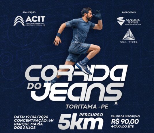 ACIT realiza 1ª Corrida do Jeans em Toritama com percurso de 5 km