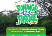 Lançamento do projeto “Domingo no Parque” e culminância da Semana da Água acontecem neste domingo (22)