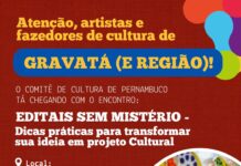 Gravatá recebe encontro “Editais Sem Mistério” para orientar fazedores de cultura
