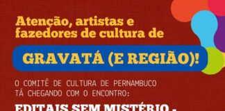 Gravatá recebe encontro “Editais Sem Mistério” para orientar fazedores de cultura