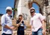 Túlio Gadêlha vistoria obras na Fábrica Tacaruna ao lado da governadora Raquel Lyra